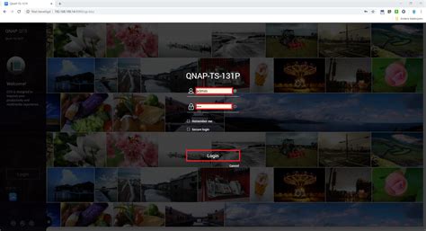 qnap inloggen.